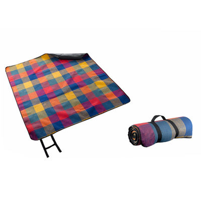 Складное водоустойчивое располагаясь лагерем одеяло пикника с ремнем ручки