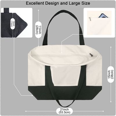Белые сумки холста Eco со стилем ясных изображений LGO красивых простым