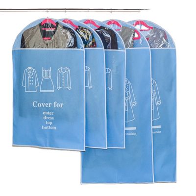 Складная не сплетенная сумка хранения одежды застегивает на молнию верхние пластиковые сумки химической чистки