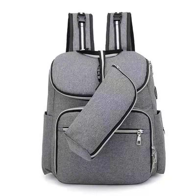 Младенческая сумка мумии Mami рюкзака пеленки младенца 2 In1 с заряжателем USB