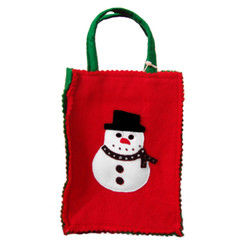 2021 новое горячее продавая рождество Санта чувствовало сумку ручки хозяйственной сумки женщины сумки tote многоразовую для подарка рождества