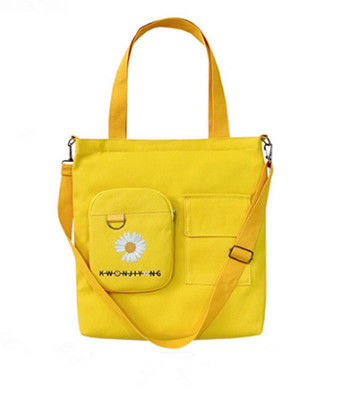 Основной холст Eco кладет сумку в мешки школы женщин ходя по магазинам модную для детей