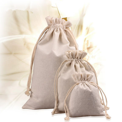 Подгоняйте карман хлопка сумки ювелирных изделий мешка подарка сумки Drawstring белья мини