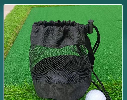 Мешок сети кармана сетки сумки Drawstring спорт полиэстера для теннисного мяча гольфа хранения