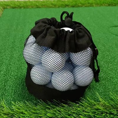 Мешок сети кармана сетки сумки Drawstring спорт полиэстера для теннисного мяча гольфа хранения