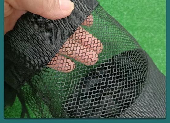 Мешок сети кармана сетки сумки Drawstring спорт полиэстера для теннисного мяча гольфа хранения