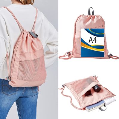 Облегченная водоустойчивая сумка Cinch спортзала рюкзака Drawstring – рюкзак строки для девушек женщин