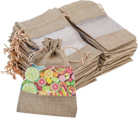Мешковина сумки Organza сумки мешковины отвесная кладет сумки в мешки подарка с Drawstring, для благосклонностей свадебного банкета косметические образцы цепляют мешок