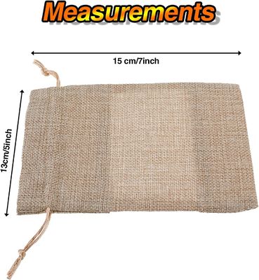 Мешковина сумки Organza сумки мешковины отвесная кладет сумки в мешки подарка с Drawstring, для благосклонностей свадебного банкета косметические образцы цепляют мешок
