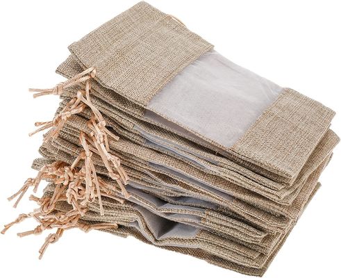 Мешковина сумки Organza сумки мешковины отвесная кладет сумки в мешки подарка с Drawstring, для благосклонностей свадебного банкета косметические образцы цепляют мешок