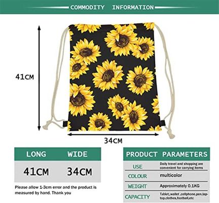 Прочный и водоустойчивый рюкзак сумки Drawstring емкости лагера