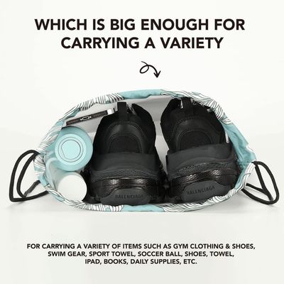 Облегченный и водоустойчивый рюкзак перемещения спорт спортзала Sackpack сумки строки сумки Drawstring рюкзака