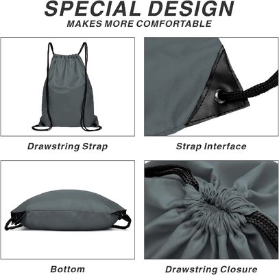 Рюкзак сумки Drawstring спортзала спорт противоударный водостойкий с молнией