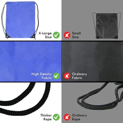 Мягкая противоударная сумка Drawstring укладывает рюкзак черный Tote Sackpack Cinch большей части спортзала
