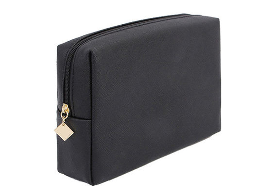 Сумка простого дизайна небольшая черная косметическая, черная сумка перемещения макияжа для девушек