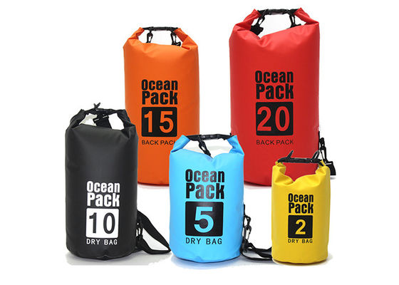 На открытом воздухе шелковая ширма сухой сумки PVC водоустойчивая напечатала сухие сумки 30L