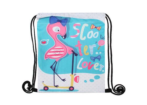 Cinch персонализированный фламинго кладет рюкзак в мешки Drawstring изготовленной на заказ печати водоустойчивый