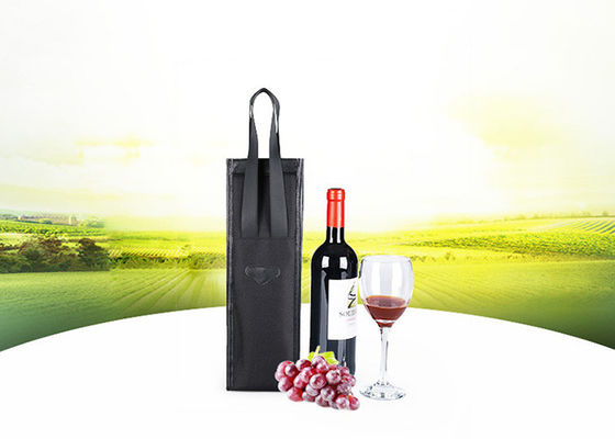 Охладитель вина Vegan кожаный черный кладет в мешки для OEM сумки Шампань подарка более крутого