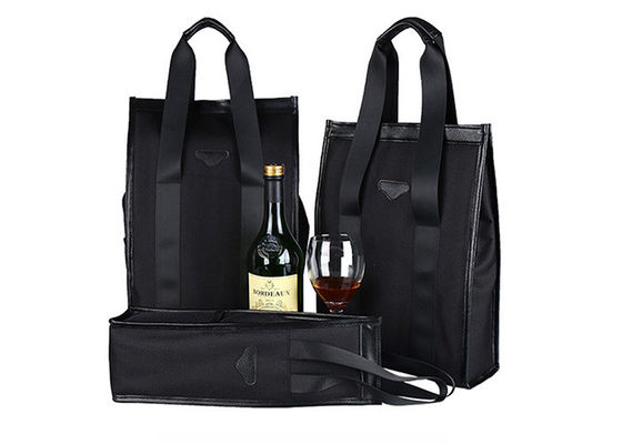 Охладитель вина Vegan кожаный черный кладет в мешки для OEM сумки Шампань подарка более крутого